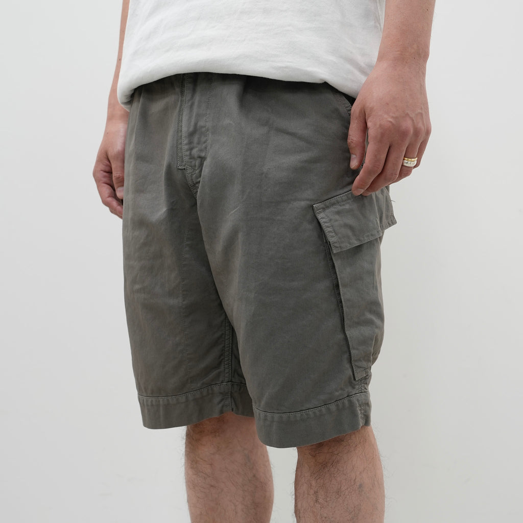 SOLDIER 6P SHORTS COTTON GERMAN CODE CLOTH OVERDYED [2 COLORS