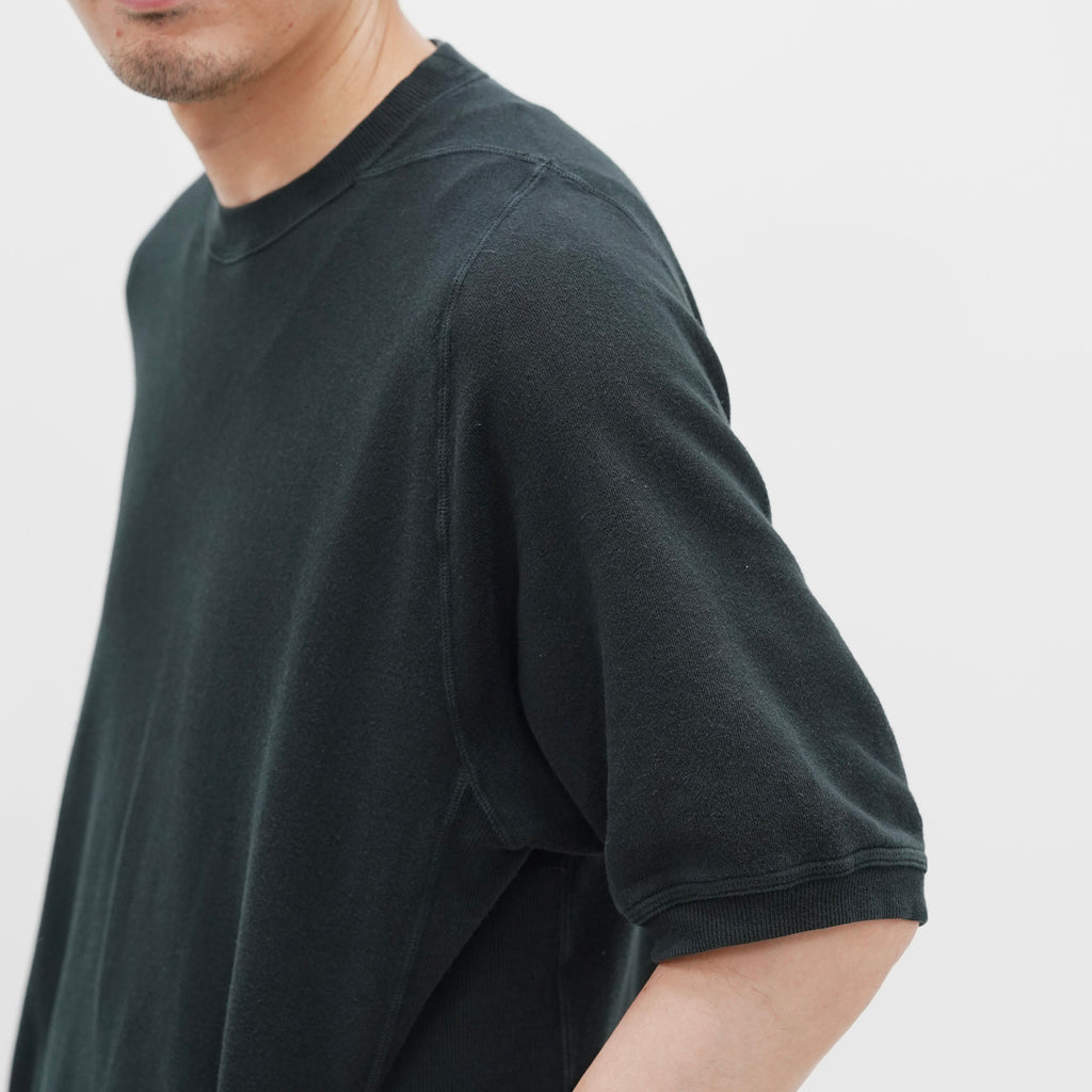 DWELLER S/S CREW PULLOVER COTTON SWEAT OVERDYED [2 COLORS]