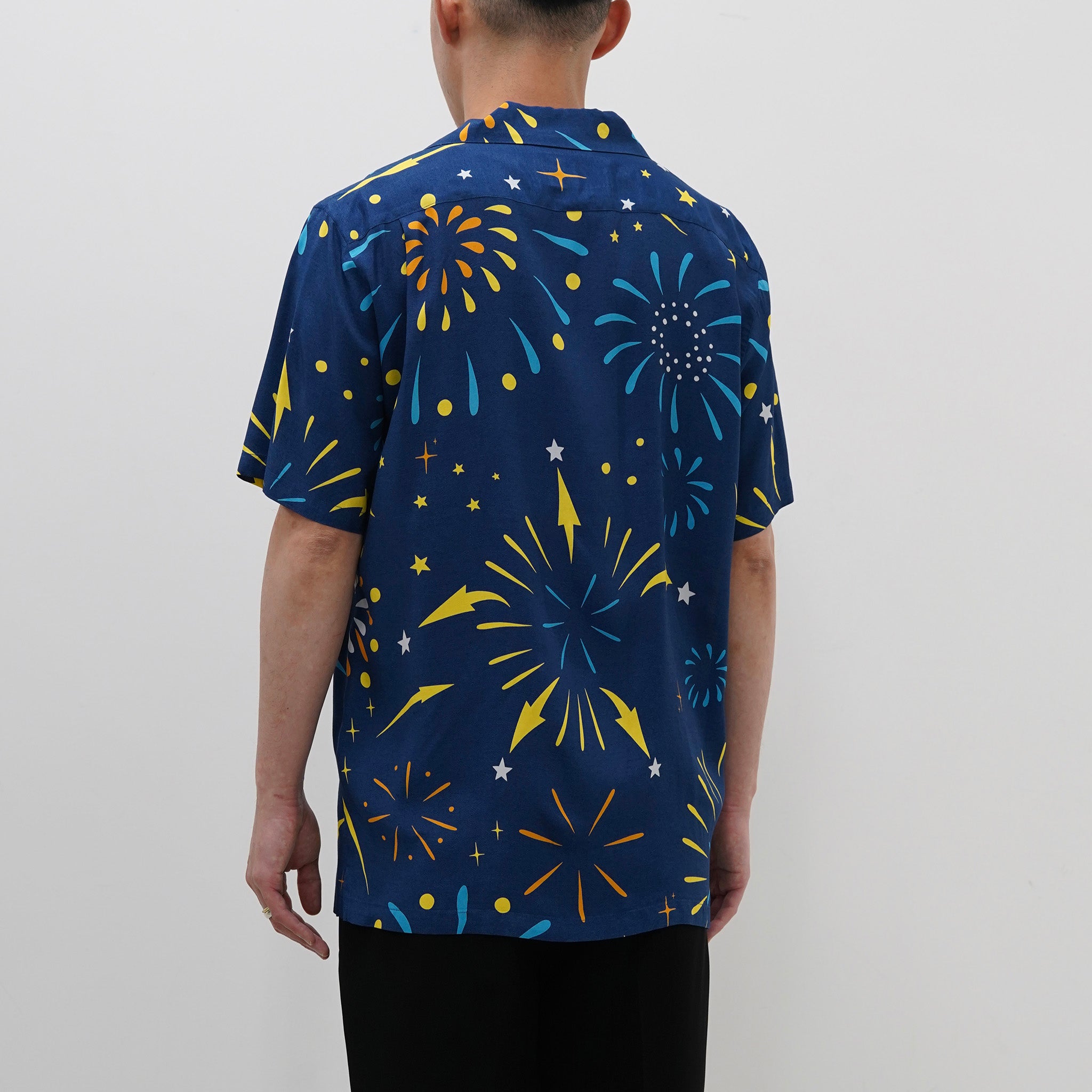 HANABI S/S SHIRTS - NAVY