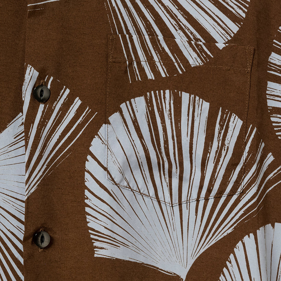 KUBA S/S SHIRTS - BROWN