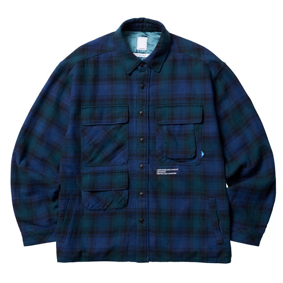 MULTI POCKETS PLAID SHIRT [3 COLORS]