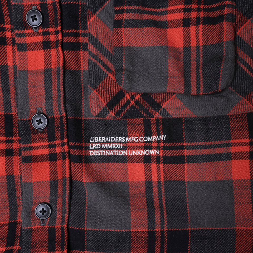 MULTI POCKETS PLAID SHIRT [3 COLORS]