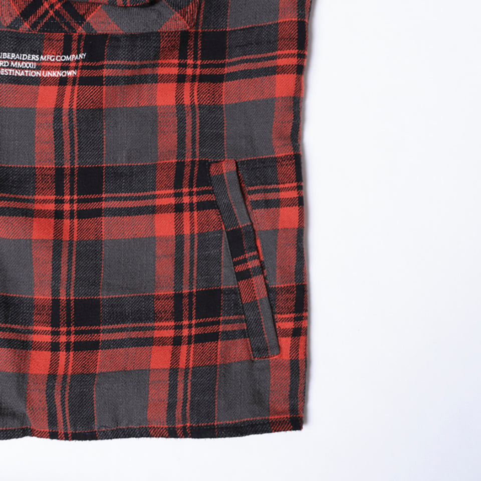 MULTI POCKETS PLAID SHIRT [3 COLORS]