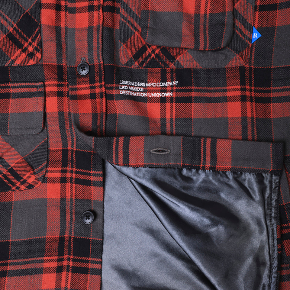 MULTI POCKETS PLAID SHIRT [3 COLORS]