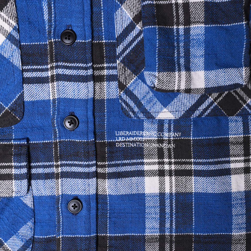 MULTI POCKETS PLAID SHIRT [3 COLORS]