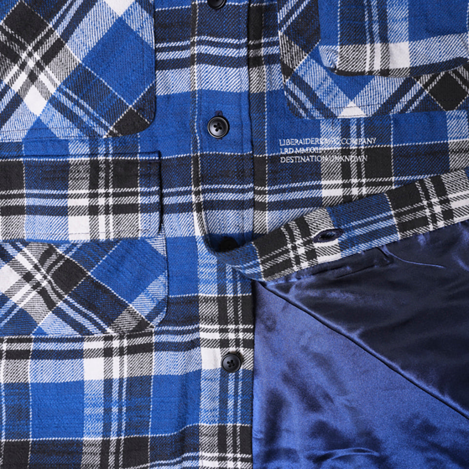 MULTI POCKETS PLAID SHIRT [3 COLORS]