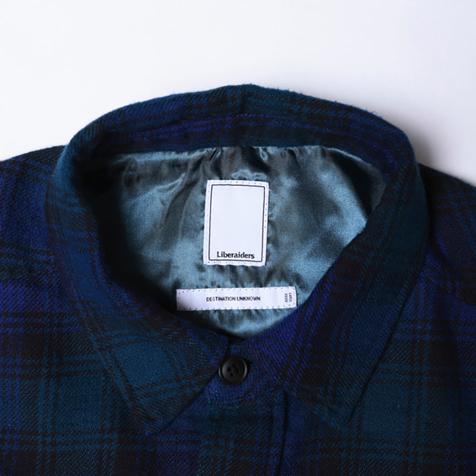 MULTI POCKETS PLAID SHIRT [3 COLORS]