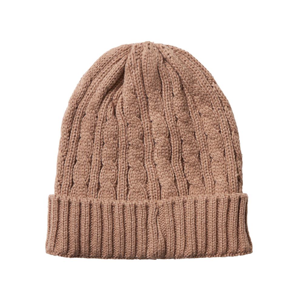 CABLE KNIT CAP [3 COLORS]