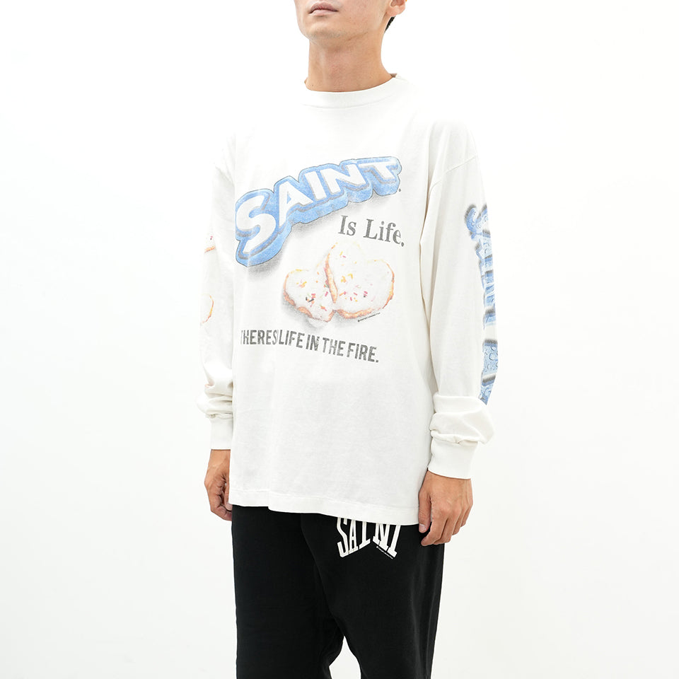 SM-YS1-0000-C39/SA_LS TEE/HEART CKIE/WHT