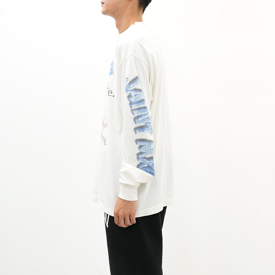 SM-YS1-0000-C39/SA_LS TEE/HEART CKIE/WHT