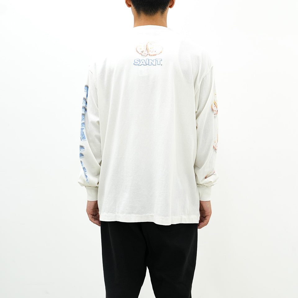 SM-YS1-0000-C39/SA_LS TEE/HEART CKIE/WHT