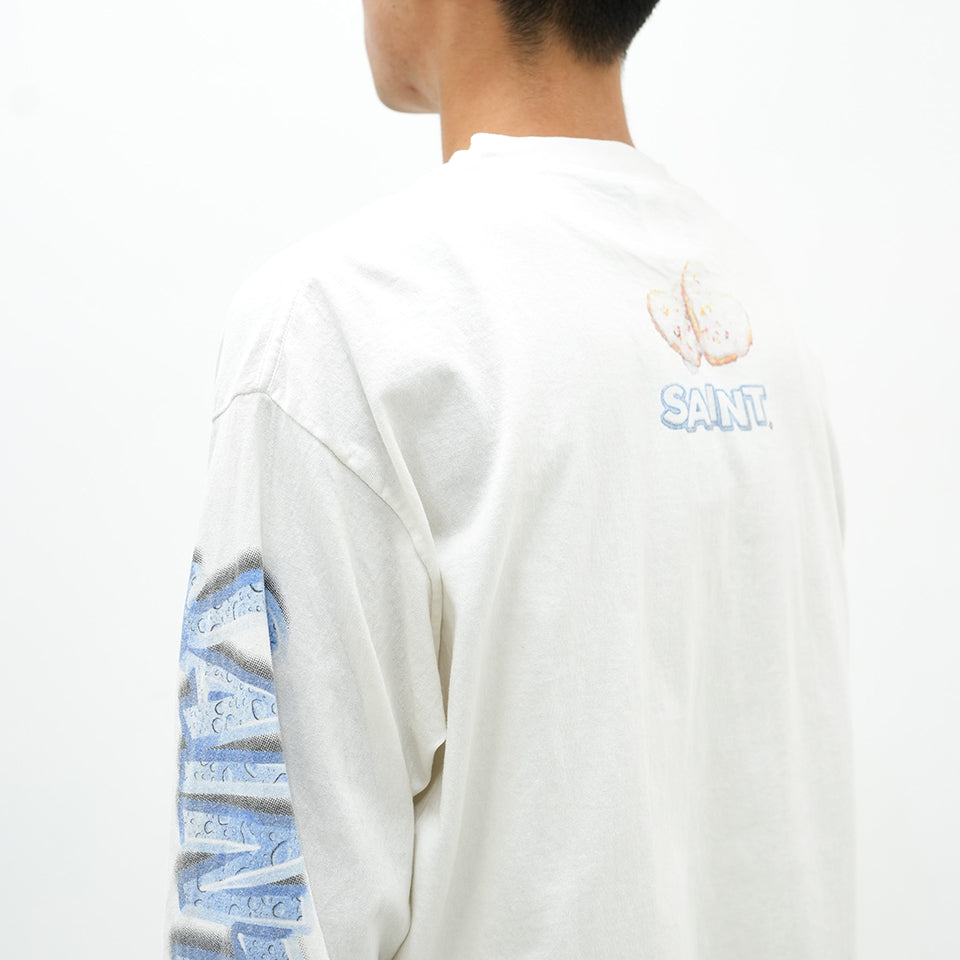 SM-YS1-0000-C39/SA_LS TEE/HEART CKIE/WHT