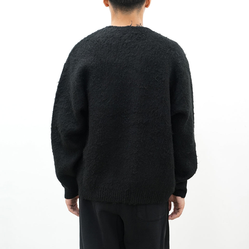 SM-YS1-0000-057/MOHAIR CARDIGAN/BLACK