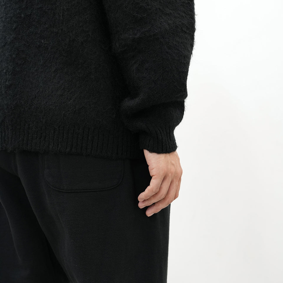 SM-YS1-0000-057/MOHAIR CARDIGAN/BLACK