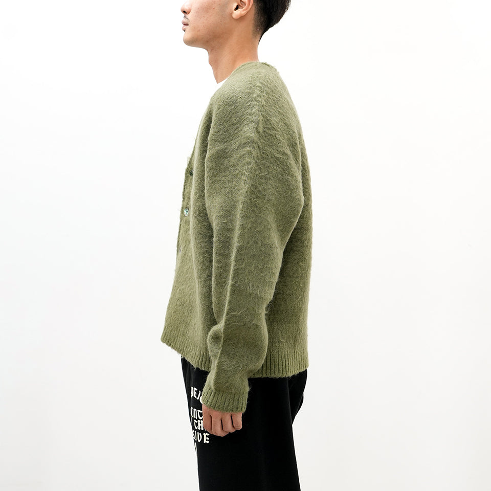 SM-YS1-0000-058/MOHAIR CARDIGAN/KHAKI