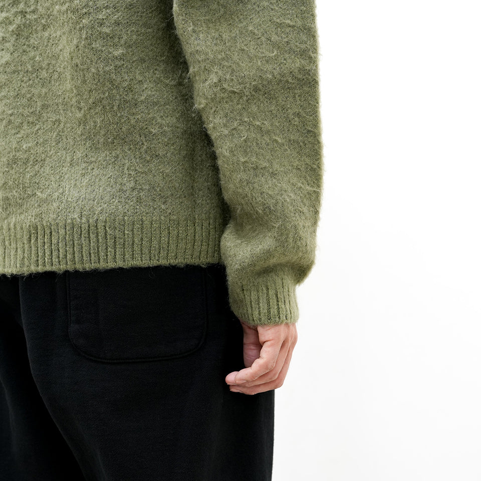 SM-YS1-0000-058/MOHAIR CARDIGAN/KHAKI