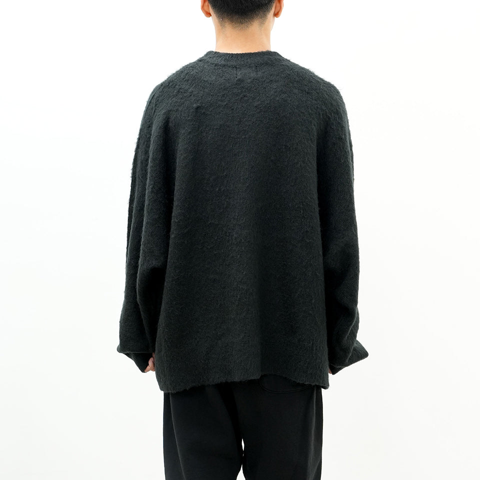 SM-YS1-0000-056/MOHAIR CR KNIT/CLEAN/BLK