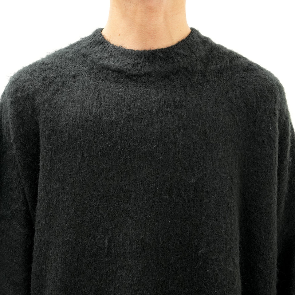 SM-YS1-0000-056/MOHAIR CR KNIT/CLEAN/BLK