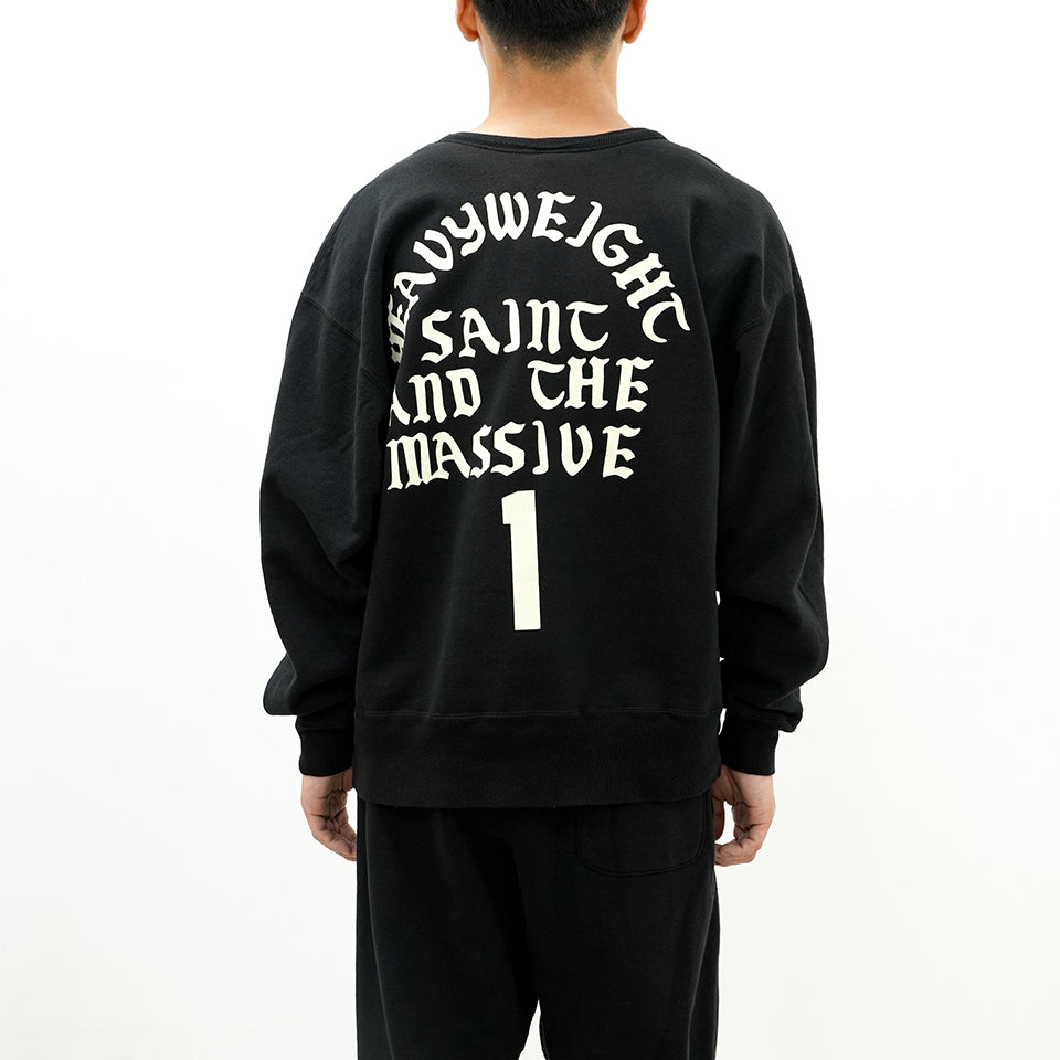 SM-YS1-0000-028/CREW SWT/IT'S SAINT/BLACK