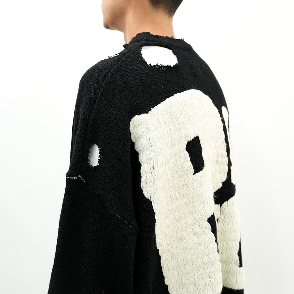 SM-YS1-0000-C24/SP_CREW KNT/I AM A/BLACK | SAINT Mxxxxxx（セント