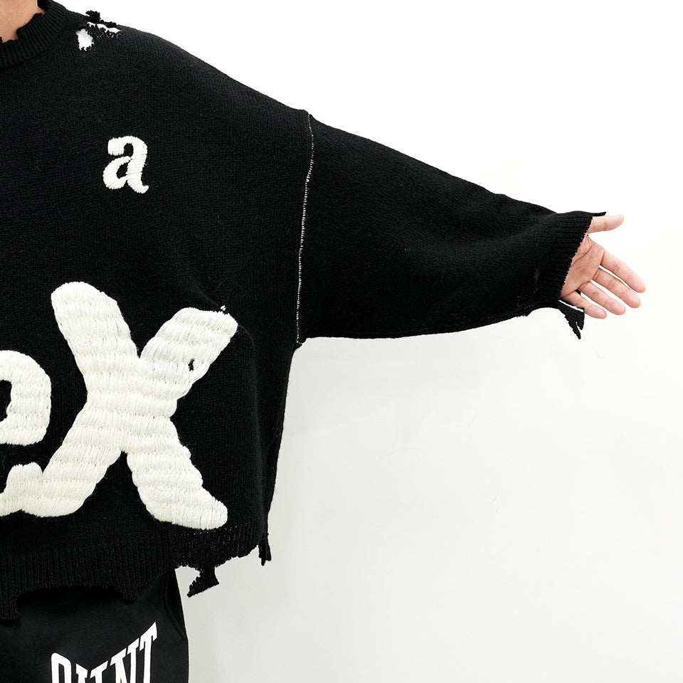 SM-YS1-0000-C24/SP_CREW KNT/I AM A/BLACK | SAINT Mxxxxxx（セント