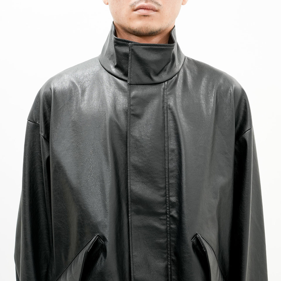 [2242-CO04-003] STAND COLLAR COAT