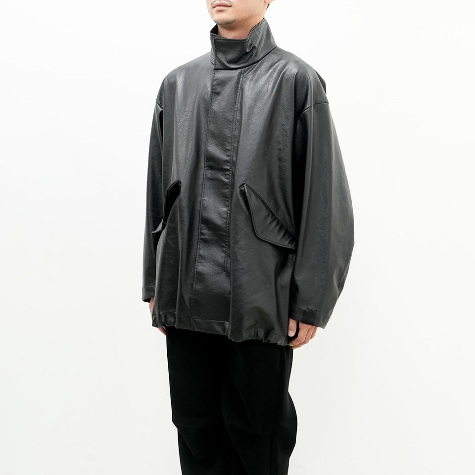 [2242-CO04-003] STAND COLLAR COAT