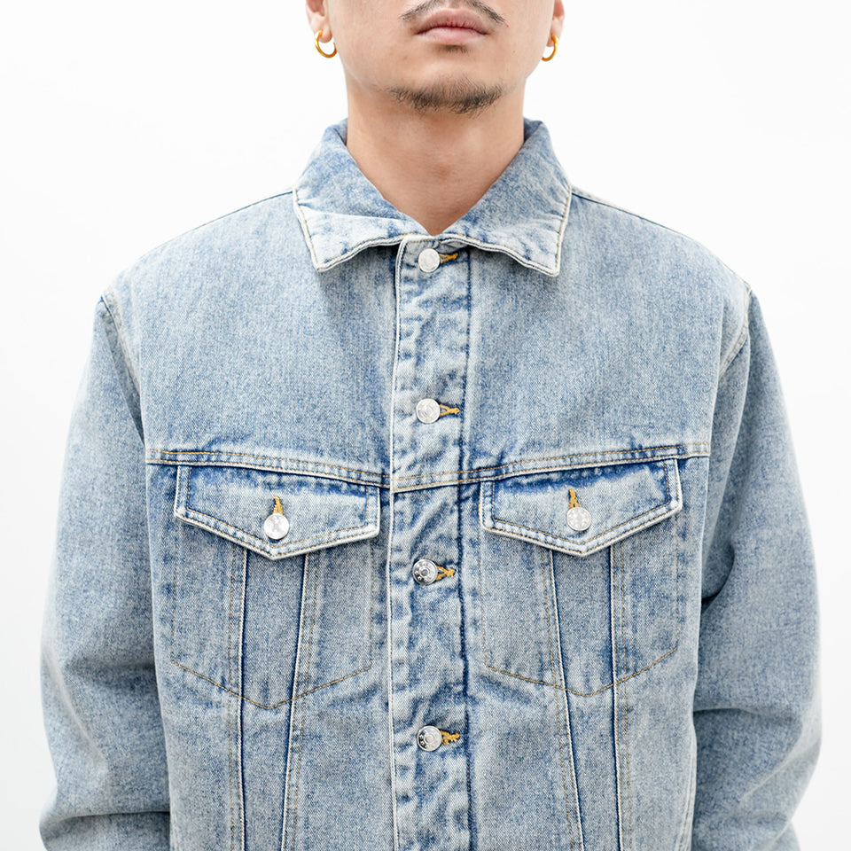 TRUCKER DENIM PUFF JACKET