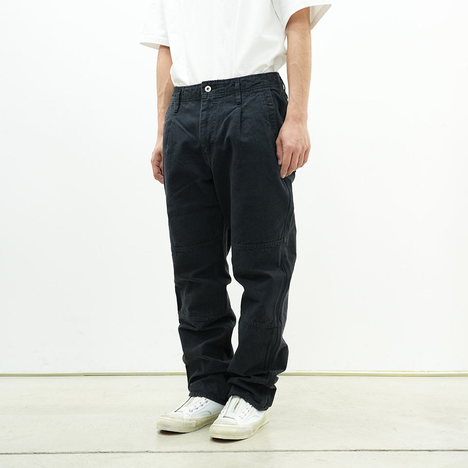 WORKER TROUSERS COTTON OXFORD SULFUR DYE [2 COLORS]