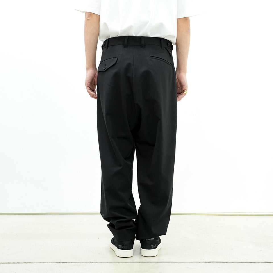 2 TUCK TWILL WIDE PANTS