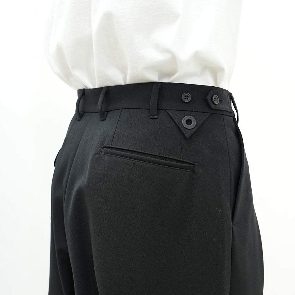 2 TUCK TWILL WIDE PANTS