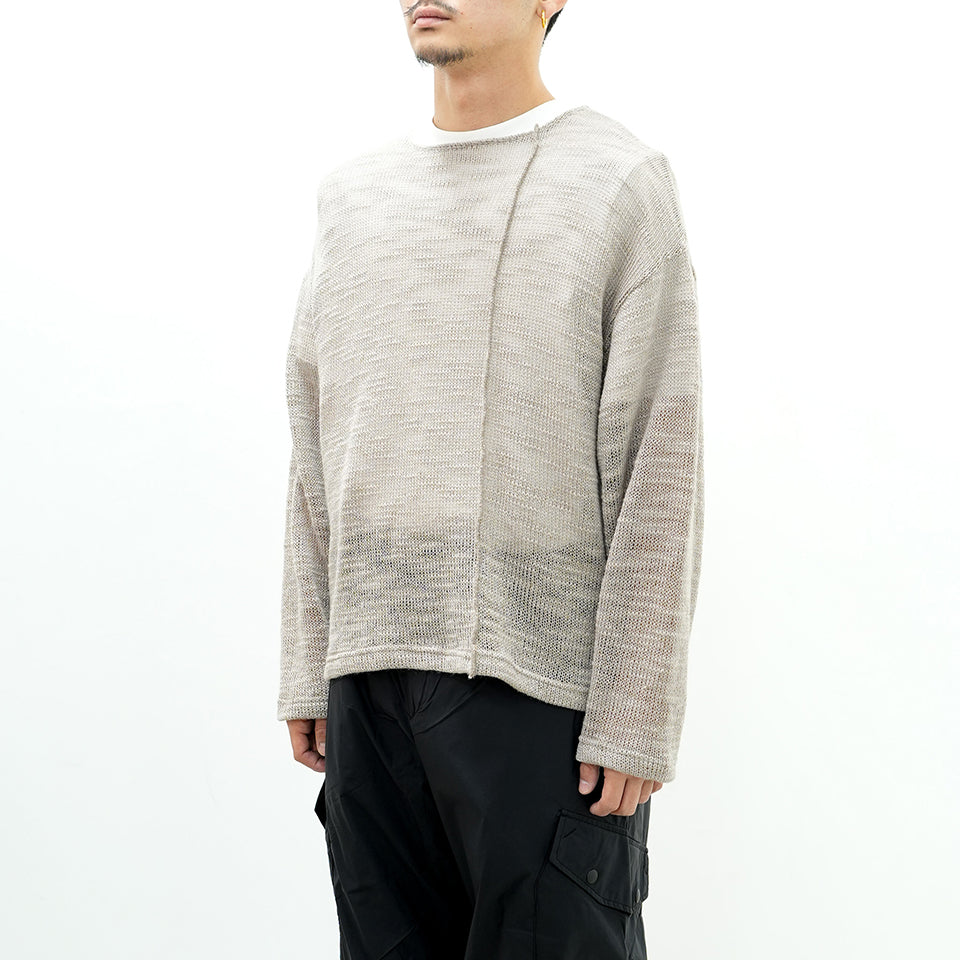 WOOL MESH LOOSE SLEEVE [2 COLORS]