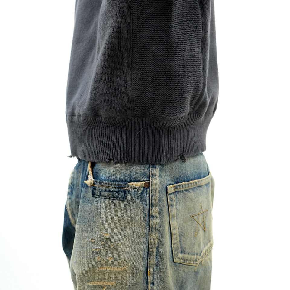 R.W DAMAGED KNIT