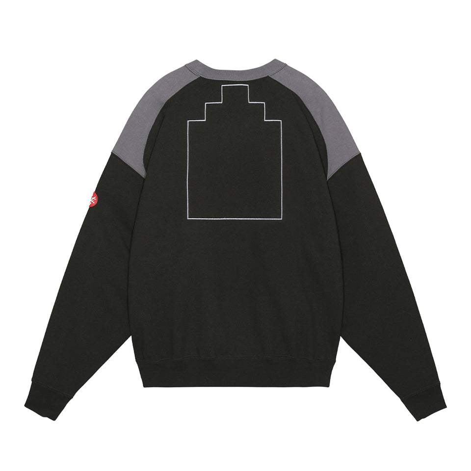 PANEL SHOULDER CREW NECK CHARCOAL [2 COLORS]