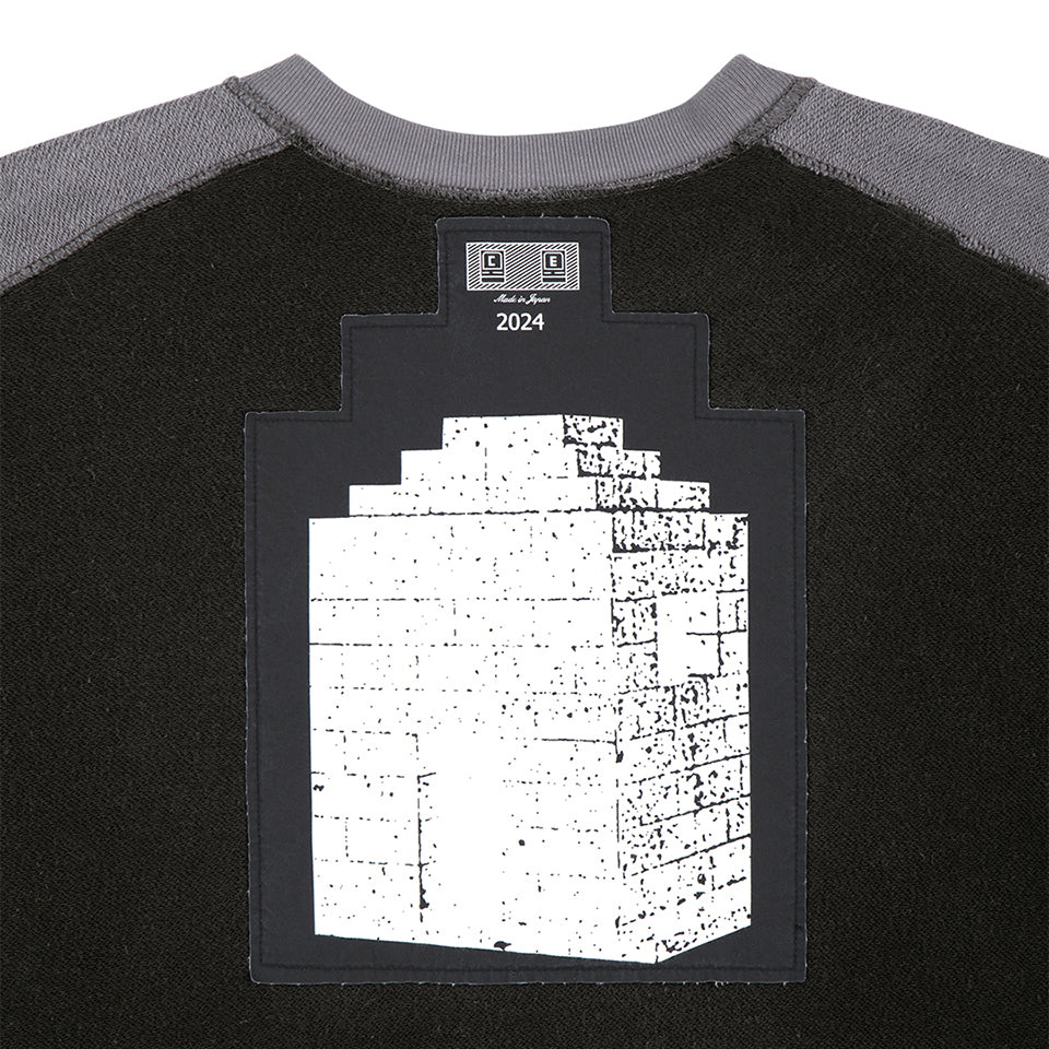 PANEL SHOULDER CREW NECK CHARCOAL [2 COLORS]