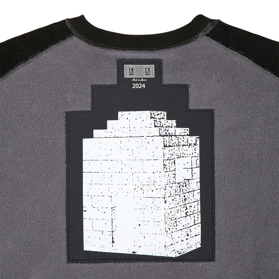 PANEL SHOULDER CREW NECK CHARCOAL [2 COLORS]