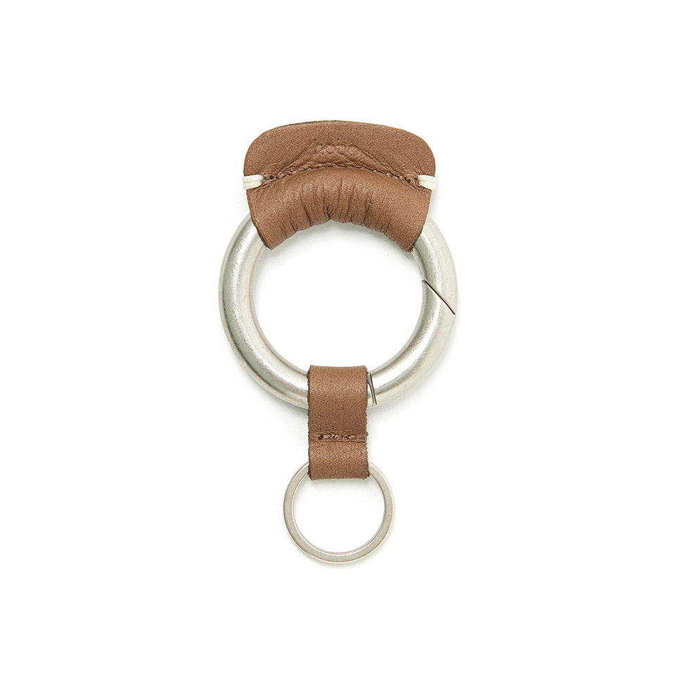 ROUND KEY RING with COW LEATHER for C.C.C [2 COLORS]