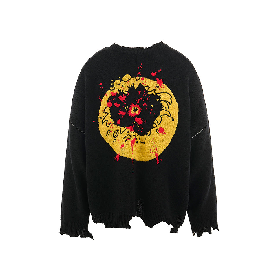 SM-YS1-0000-C07/CP_CREW KNT/SMILE/BLACK