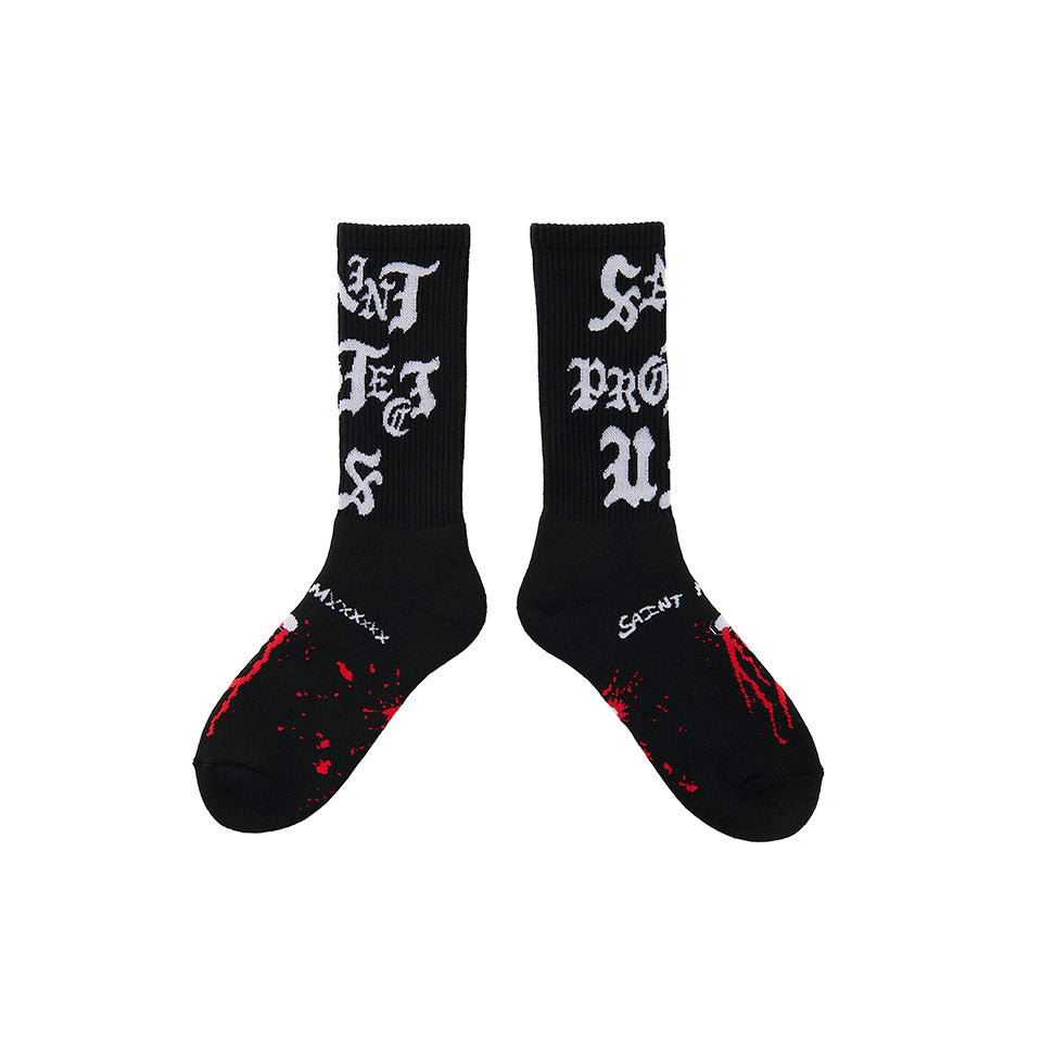 Sm-Ys1-0000-104/Socks/Saint Protect/Black | Saint Mxxxxxx（セントマイケル ...