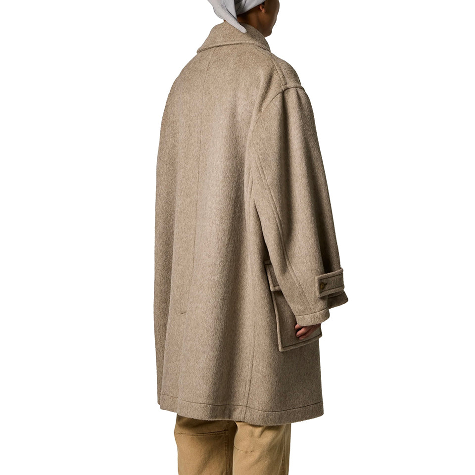 RESEARCHED CITY COAT / BEAVER MELTON WOOL