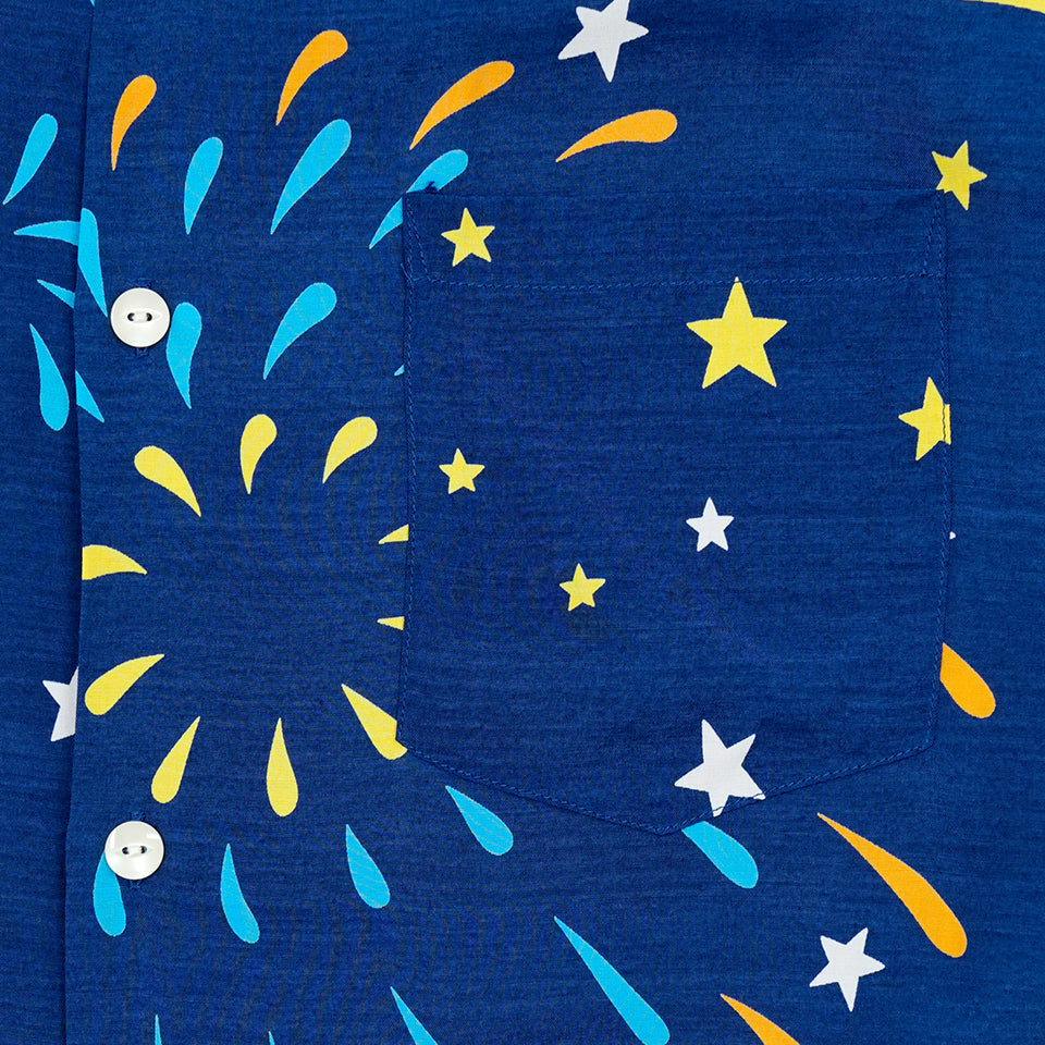 HANABI LONG SLEEVE SHIRTS - NAVY