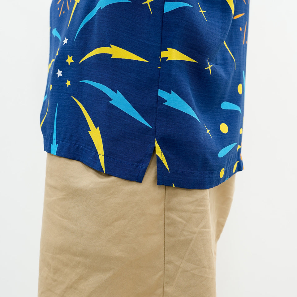 HANABI LONG SLEEVE SHIRTS - NAVY