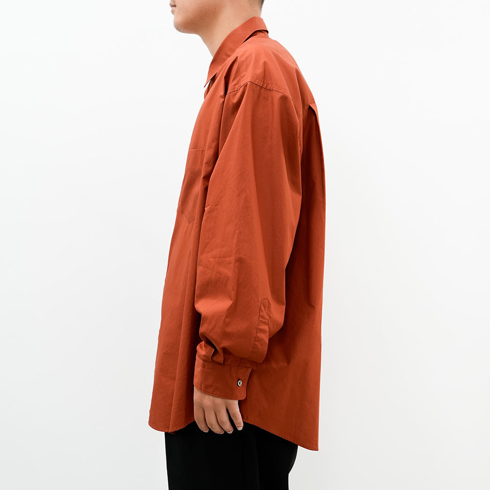 Broad L/S Oversized Regular Collar Shirt [5 COLORS]