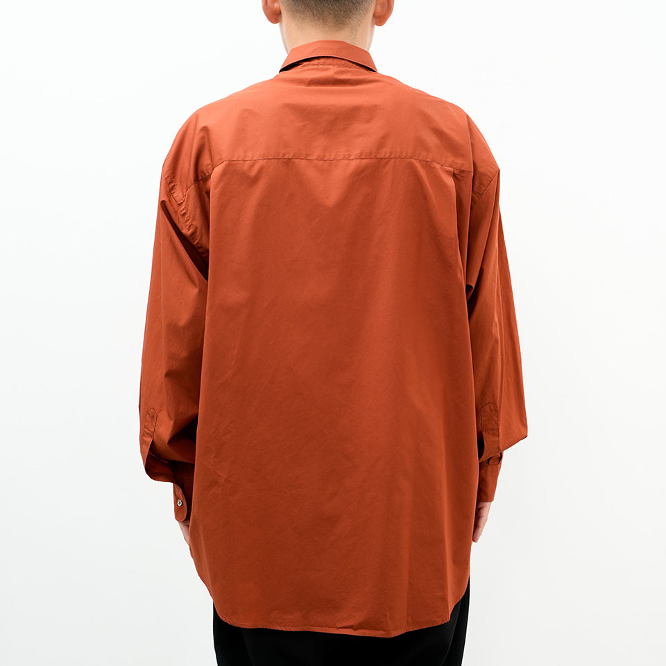 Broad L/S Oversized Regular Collar Shirt [5 COLORS]