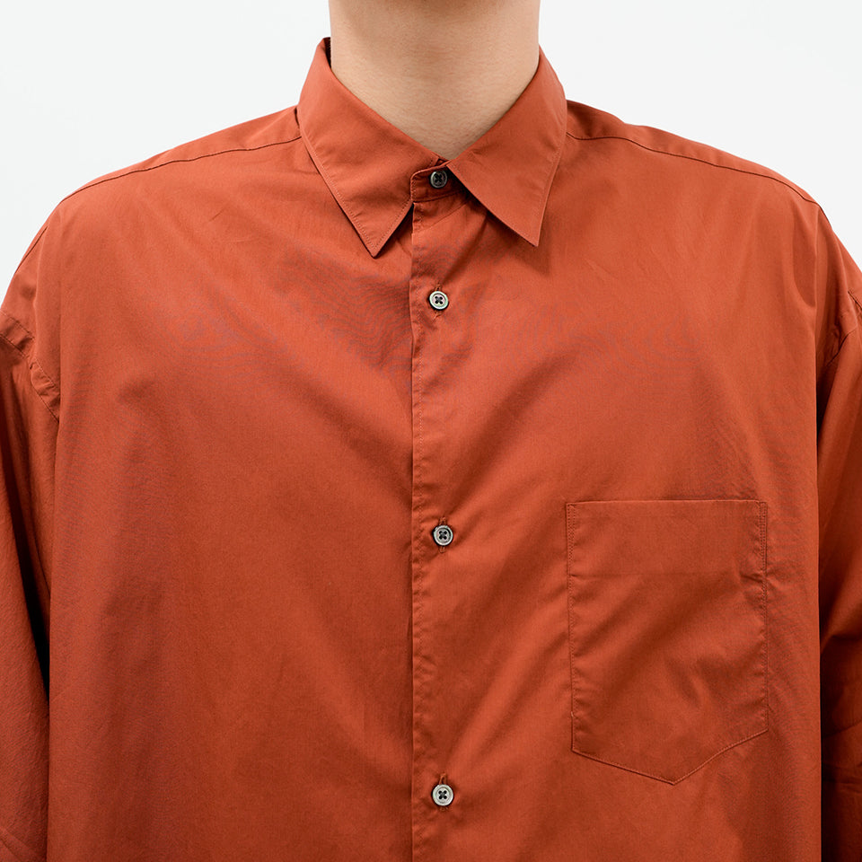 Broad L/S Oversized Regular Collar Shirt [5 COLORS]