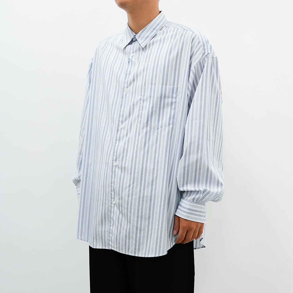 Broad L/S Oversized Regular Collar Shirt [5 COLORS]