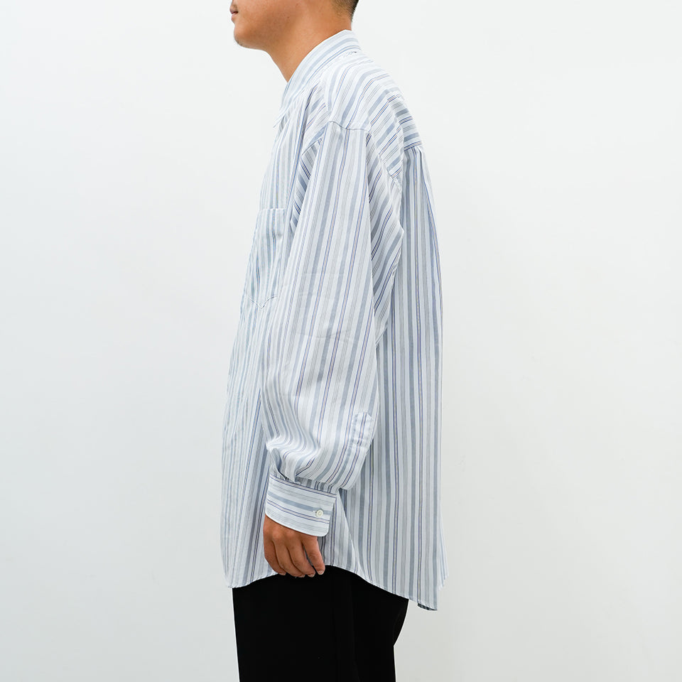 Broad L/S Oversized Regular Collar Shirt [5 COLORS]