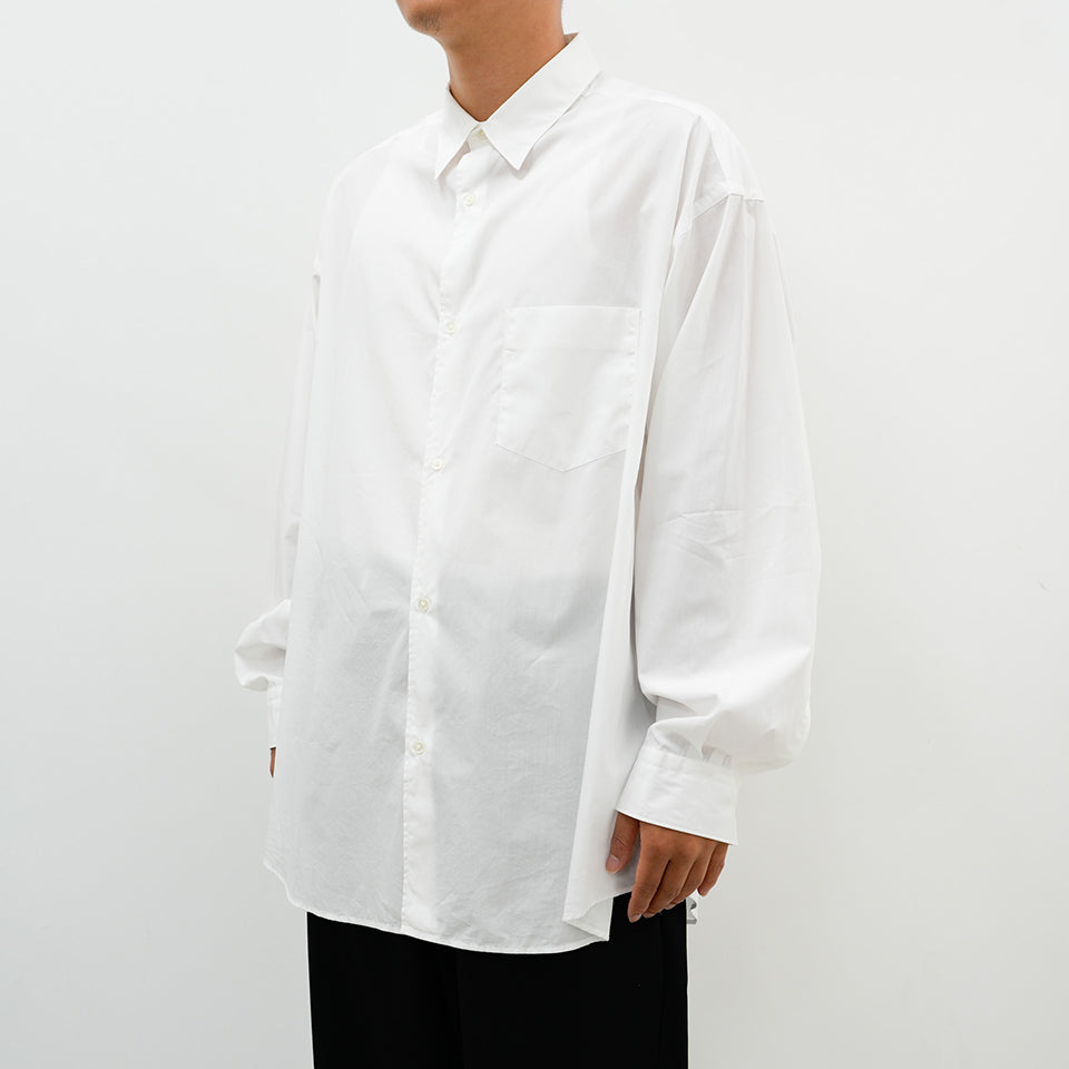 Broad L/S Oversized Regular Collar Shirt [5 COLORS]