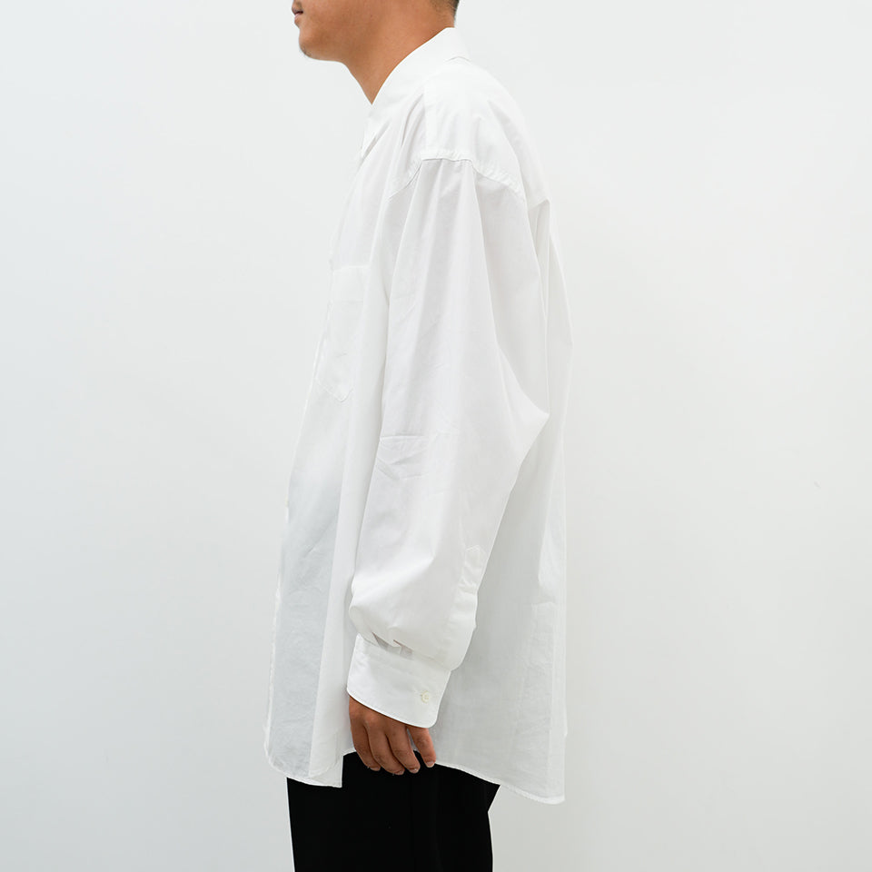 Broad L/S Oversized Regular Collar Shirt [5 COLORS]