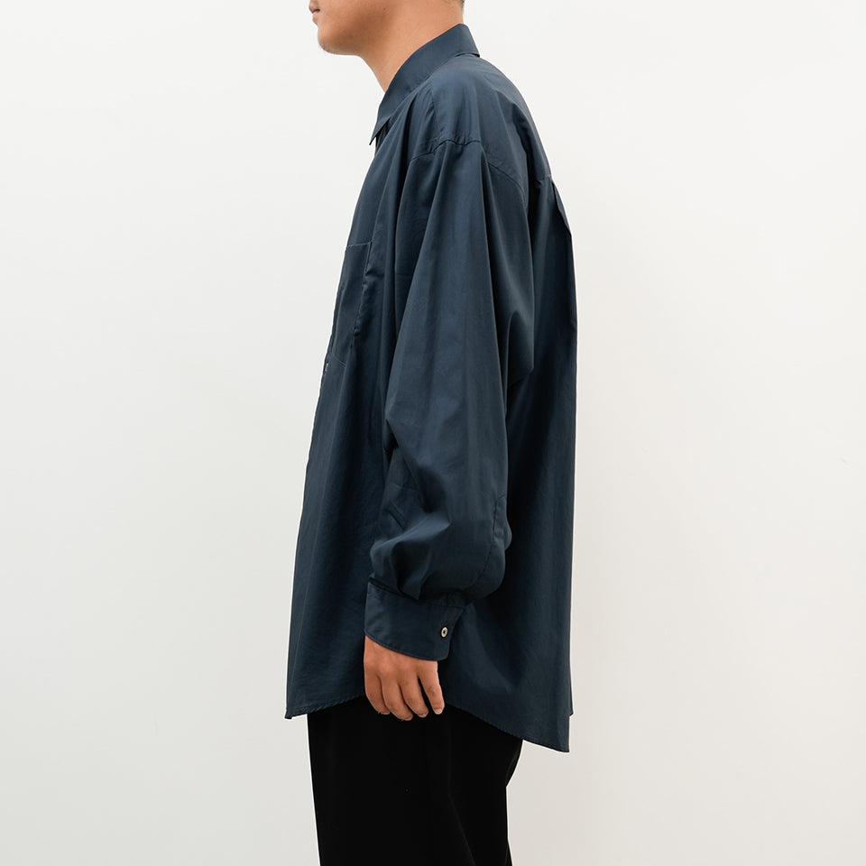 Broad L/S Oversized Regular Collar Shirt [5 COLORS]